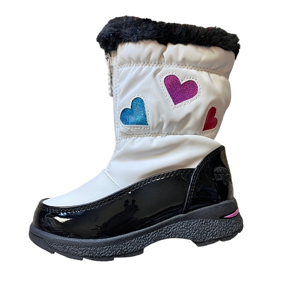 TOTES KIDS ALLISON WHITE WATERPROOF WINTER BOOTS - NIB! - Picture 4 of 5